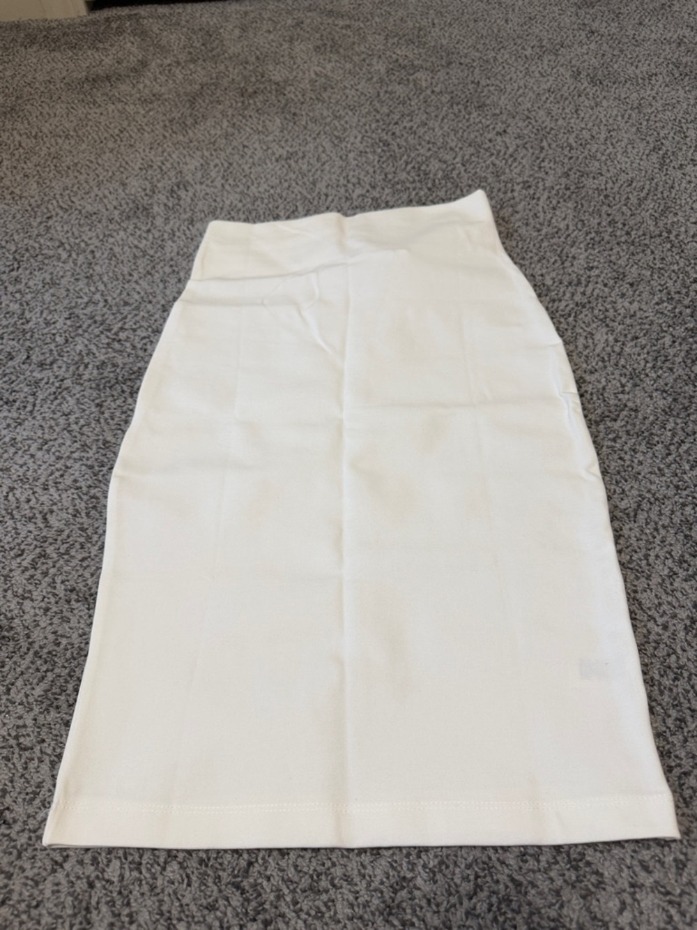 Windsor White High-Waist Pencil Skirt